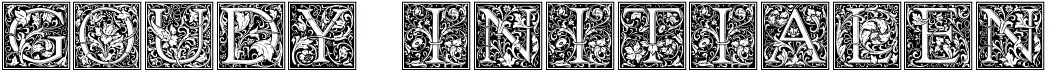 Goudy Initialen