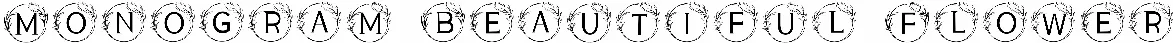 Monogram Beautiful Flower