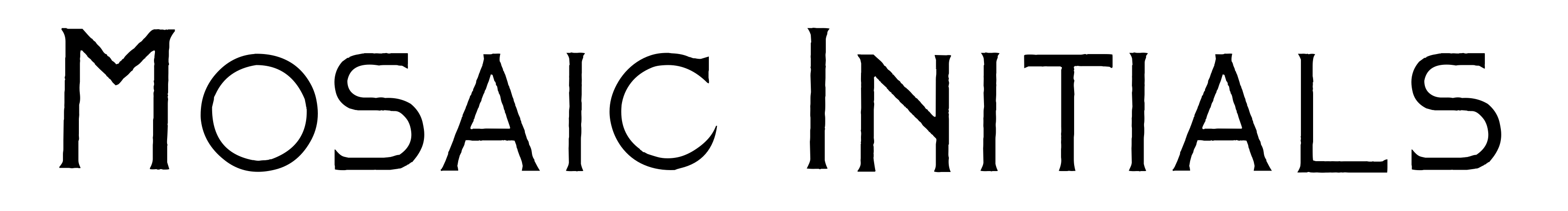 Mosaic Initials