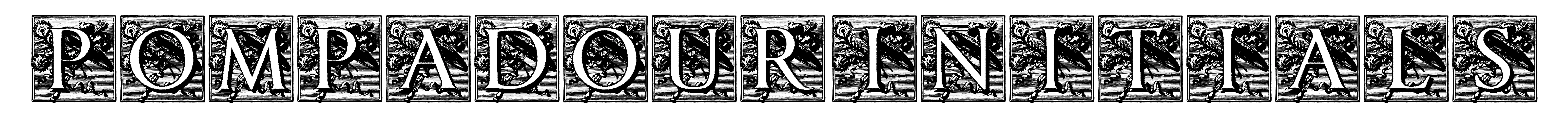 Pompadour Initials