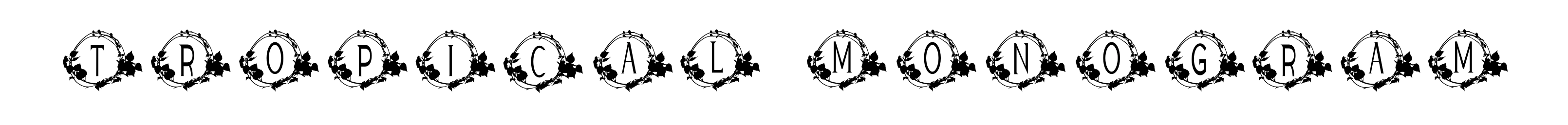 Tropical Monogram