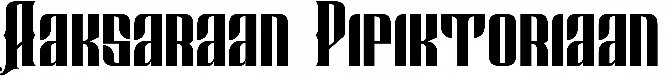 Aaksaraan Pipiktoriaan