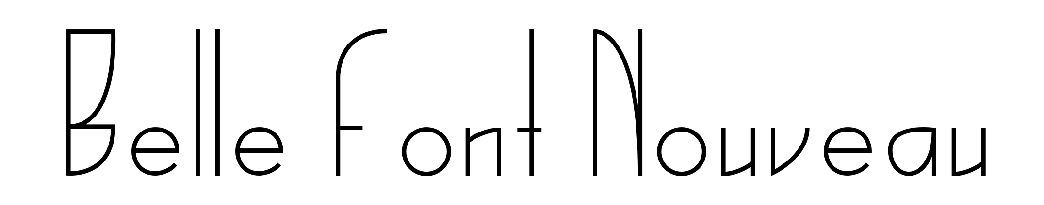 Belle Font Nouveau