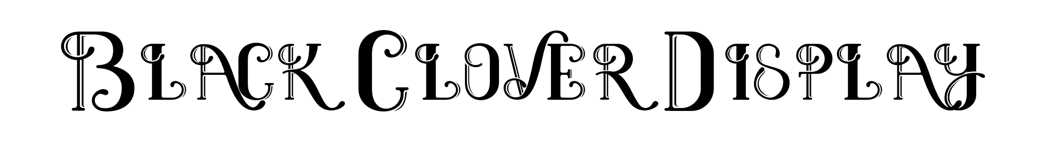 Black Clover Display