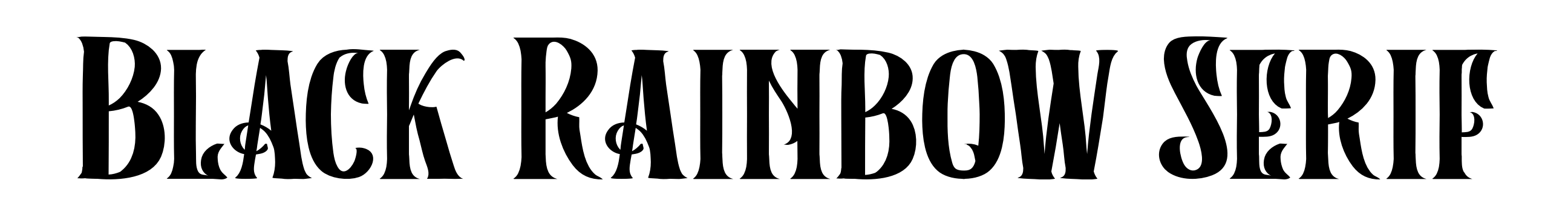 Black Rainbow Serif
