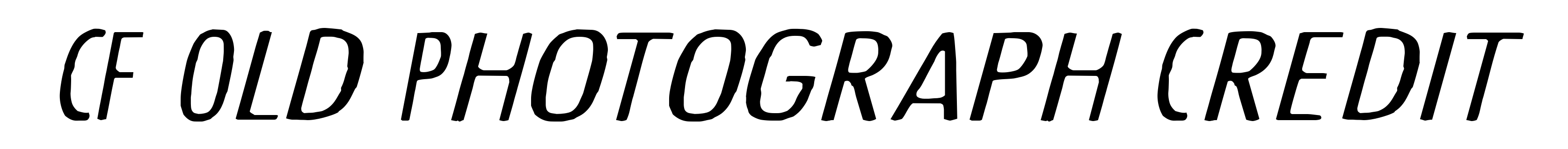 CF Old Photograph Credit