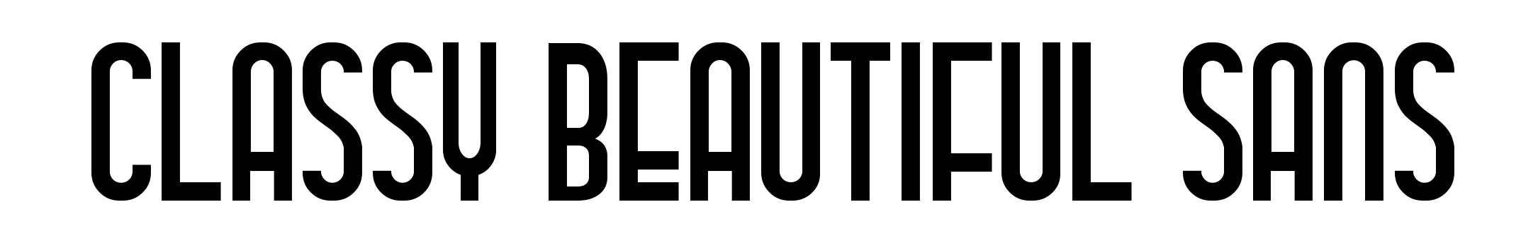 Classy Beautiful Sans