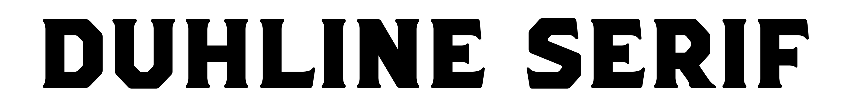 Duhline Serif