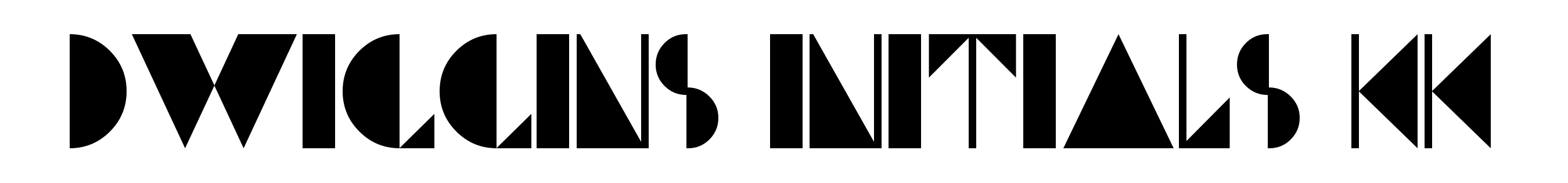 Dwiggins Initials KK