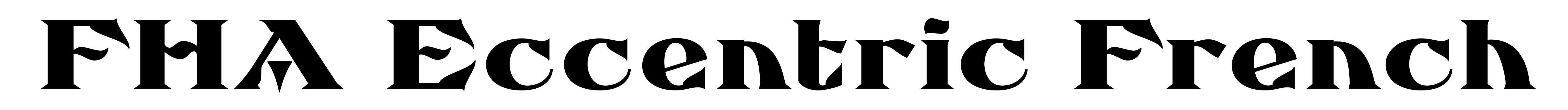 FHA Eccentric French