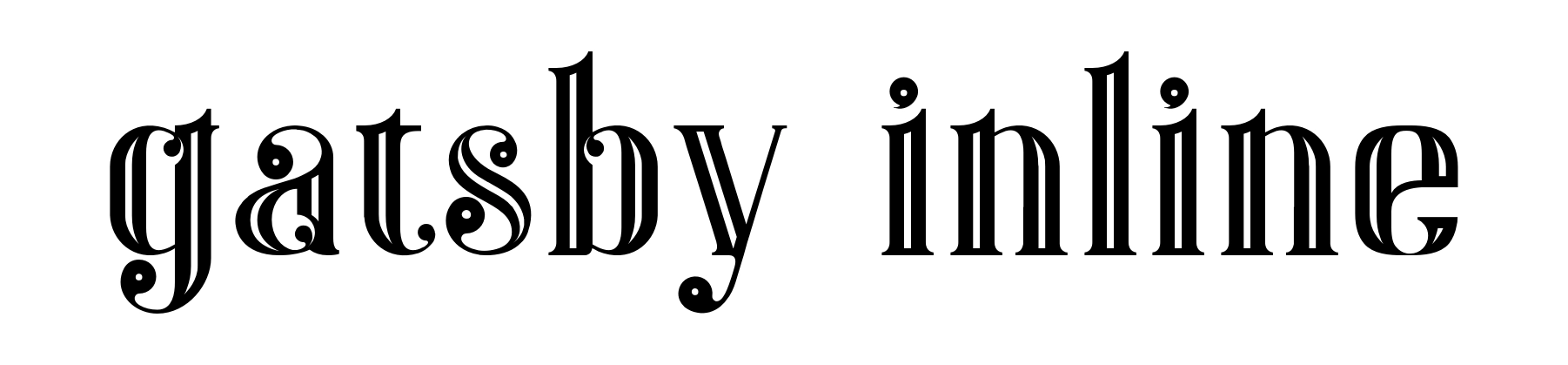Gatsby Inline
