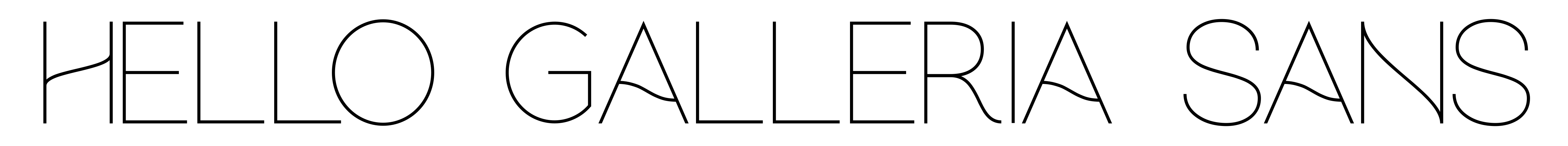 Hello Galleria Sans