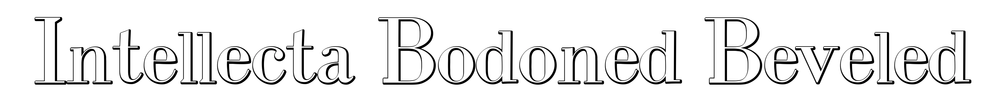 Intellecta Bodoned Beveled