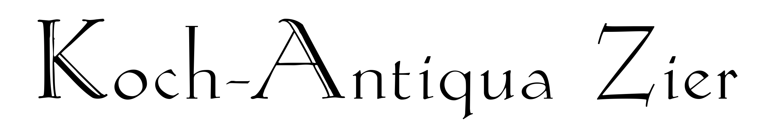 Koch-Antiqua Zier