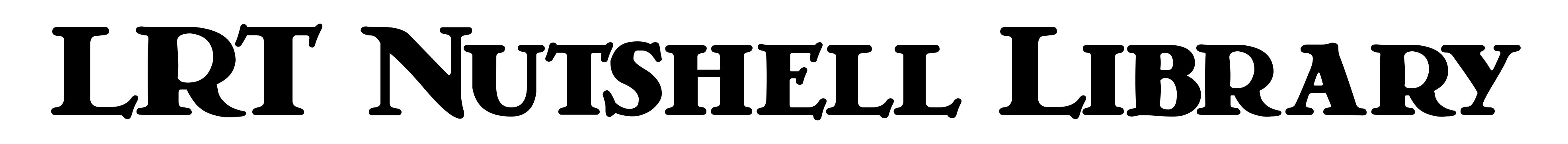 LRT Nutshell Library