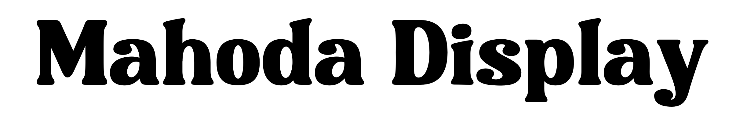 Mahoda Display