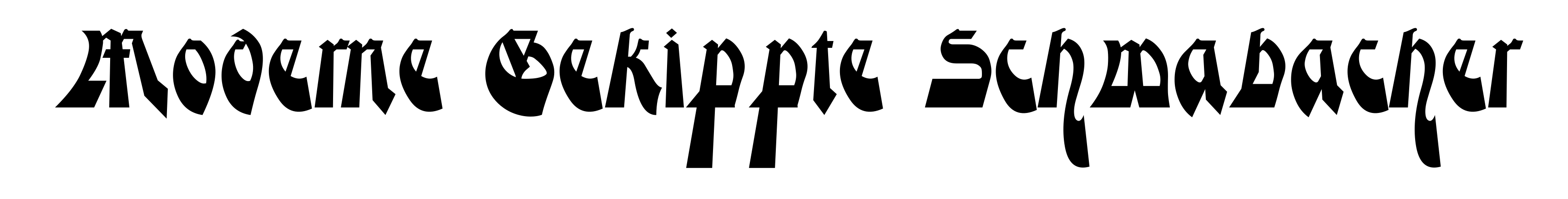 Moderne Gekippte Schwabacher