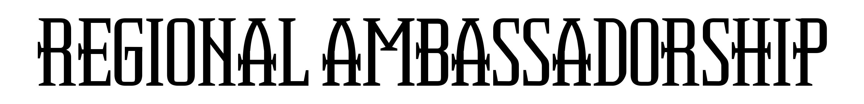 Regional Ambassadorship