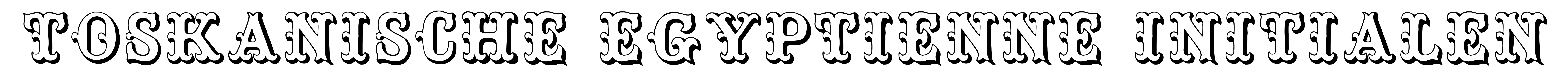 Toskanische Egyptienne Initialen