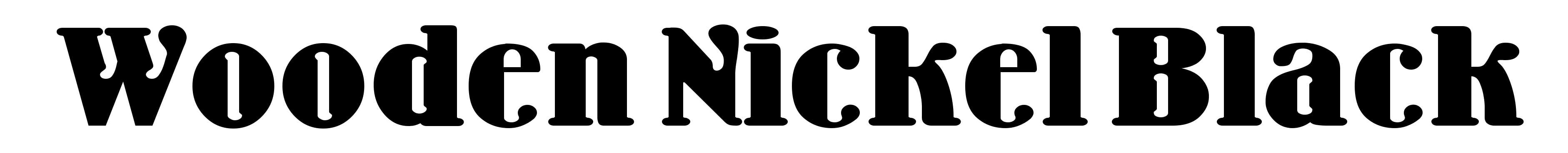 Wooden Nickel Black