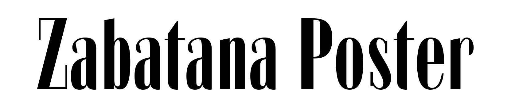 Zabatana Poster