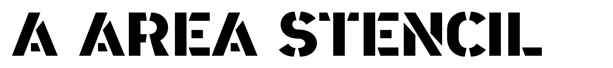 A Area Stencil