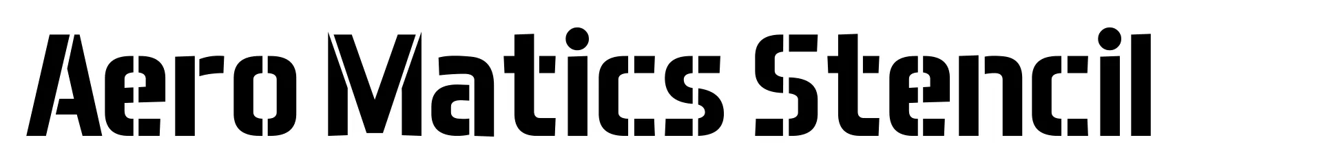 Aero Matics Stencil