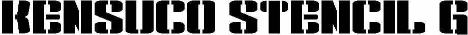 Kensuco Stencil G