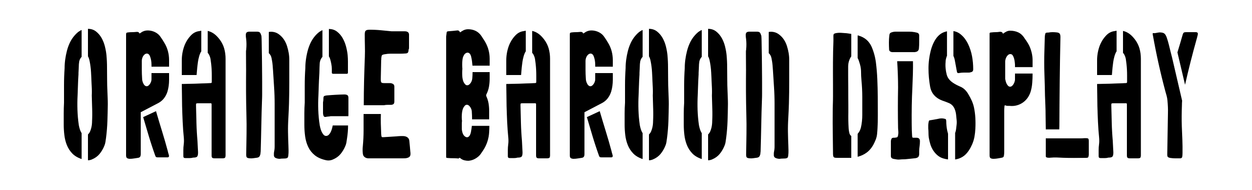 Orange Baroon Display