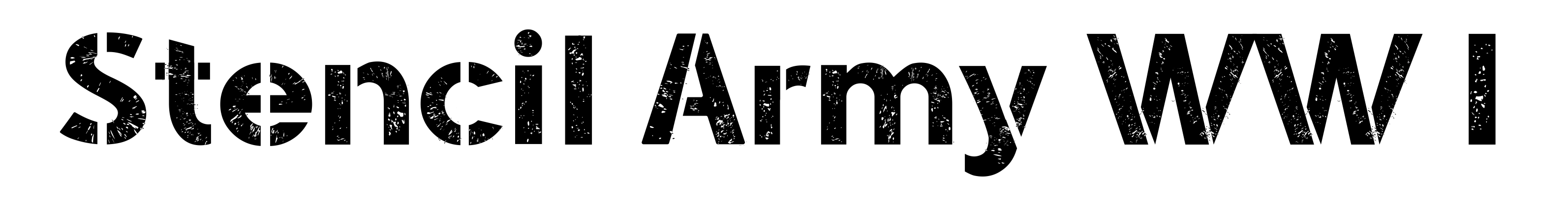 Stencil Army WW I
