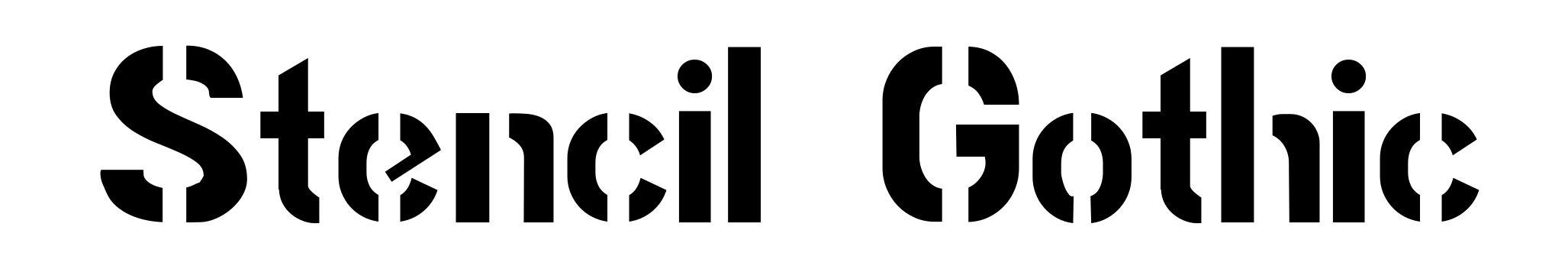 Stencil Gothic