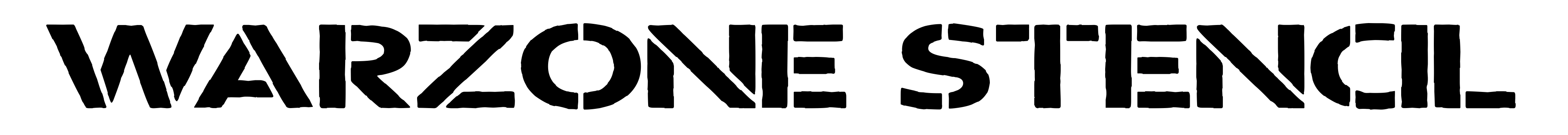 Warzone Stencil