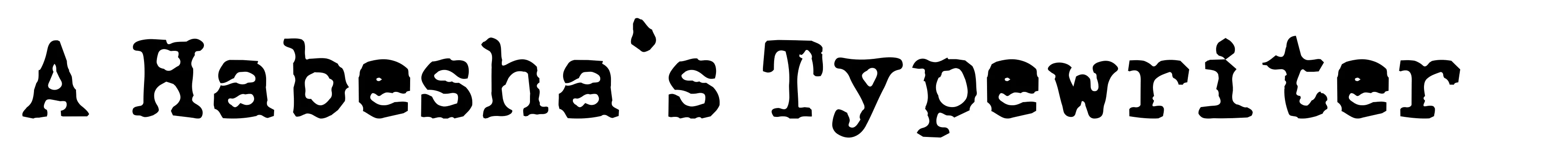 A Habesha's Typewriter