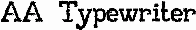 AA Typewriter