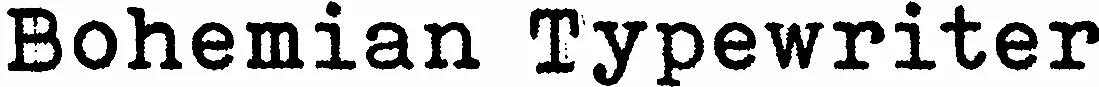 Bohemian Typewriter