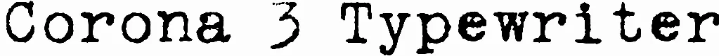 Corona 3 Typewriter