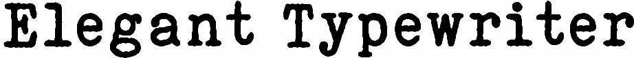Elegant Typewriter