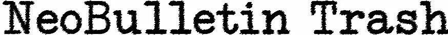 NeoBulletin Trash
