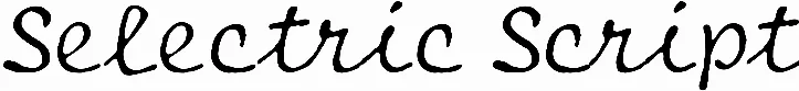 Selectric Script