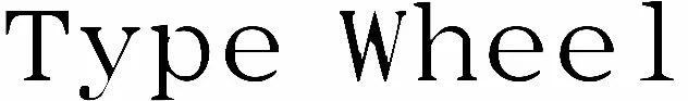 Type Wheel