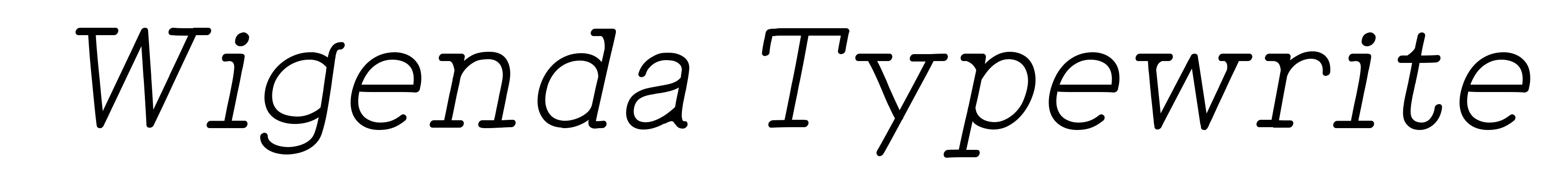 Wigenda Typewrite