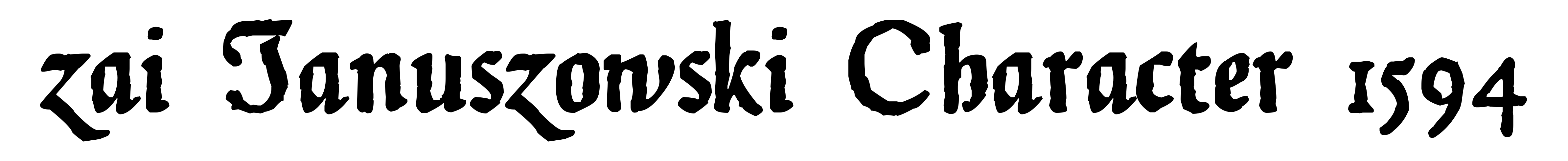 zai Januszowski Character 1594