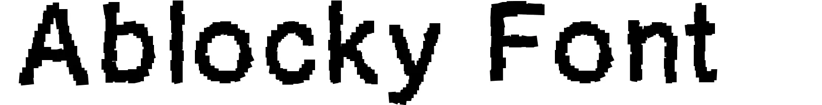 Ablocky Font