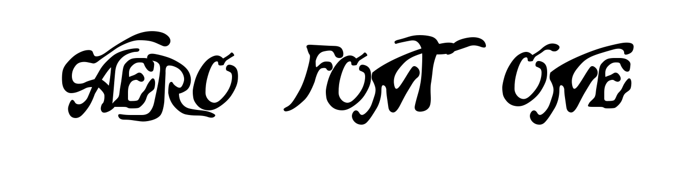 Aero Font One