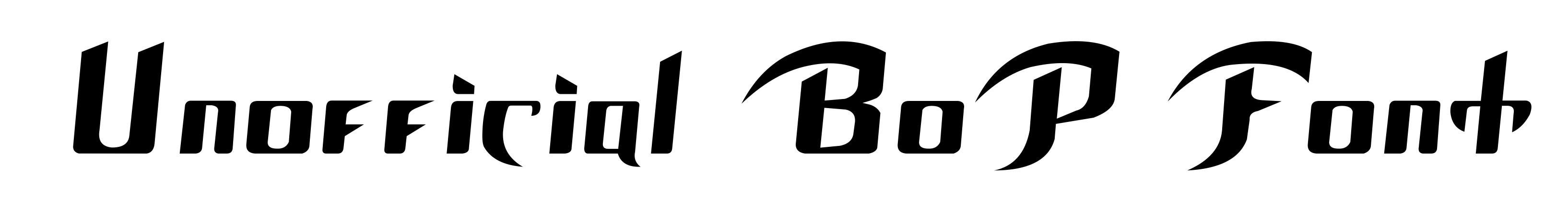 Unofficial BoP Font
