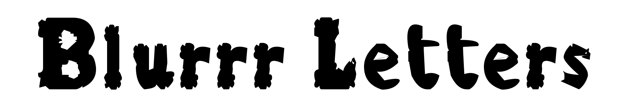 Blurrr Letters
