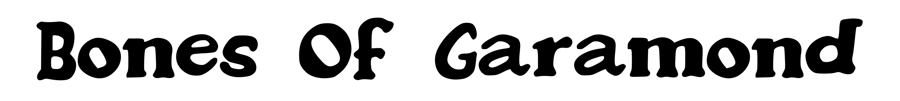 Bones Of Garamond