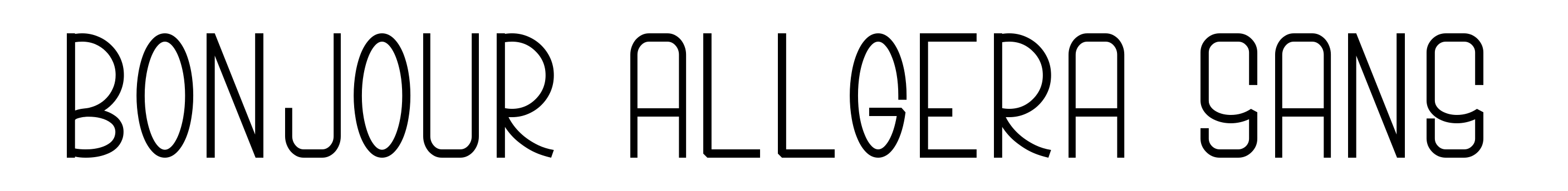 Bonjour Allgera Sans