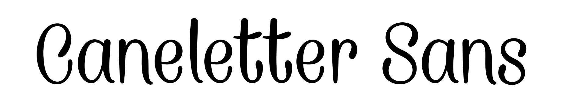 Caneletter Sans