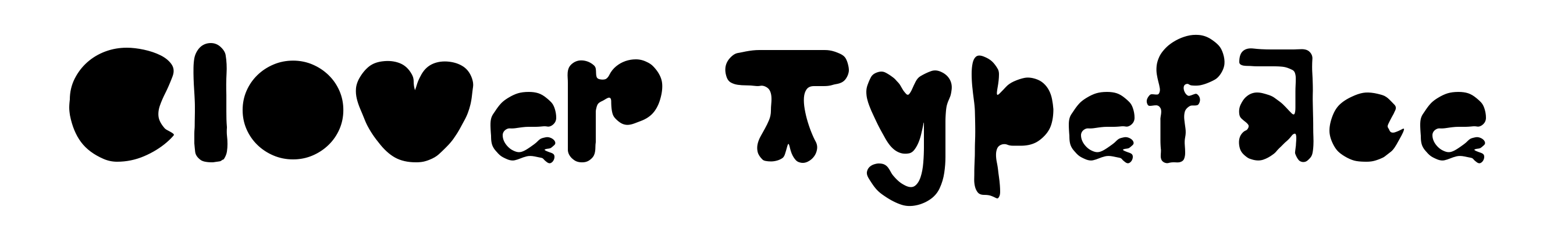 Clover Typeface
